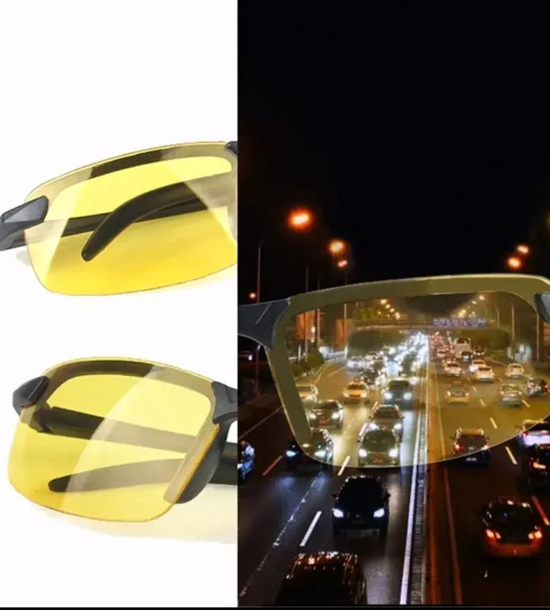 Óculos polarizados, visão noturna e diurna- NOVO