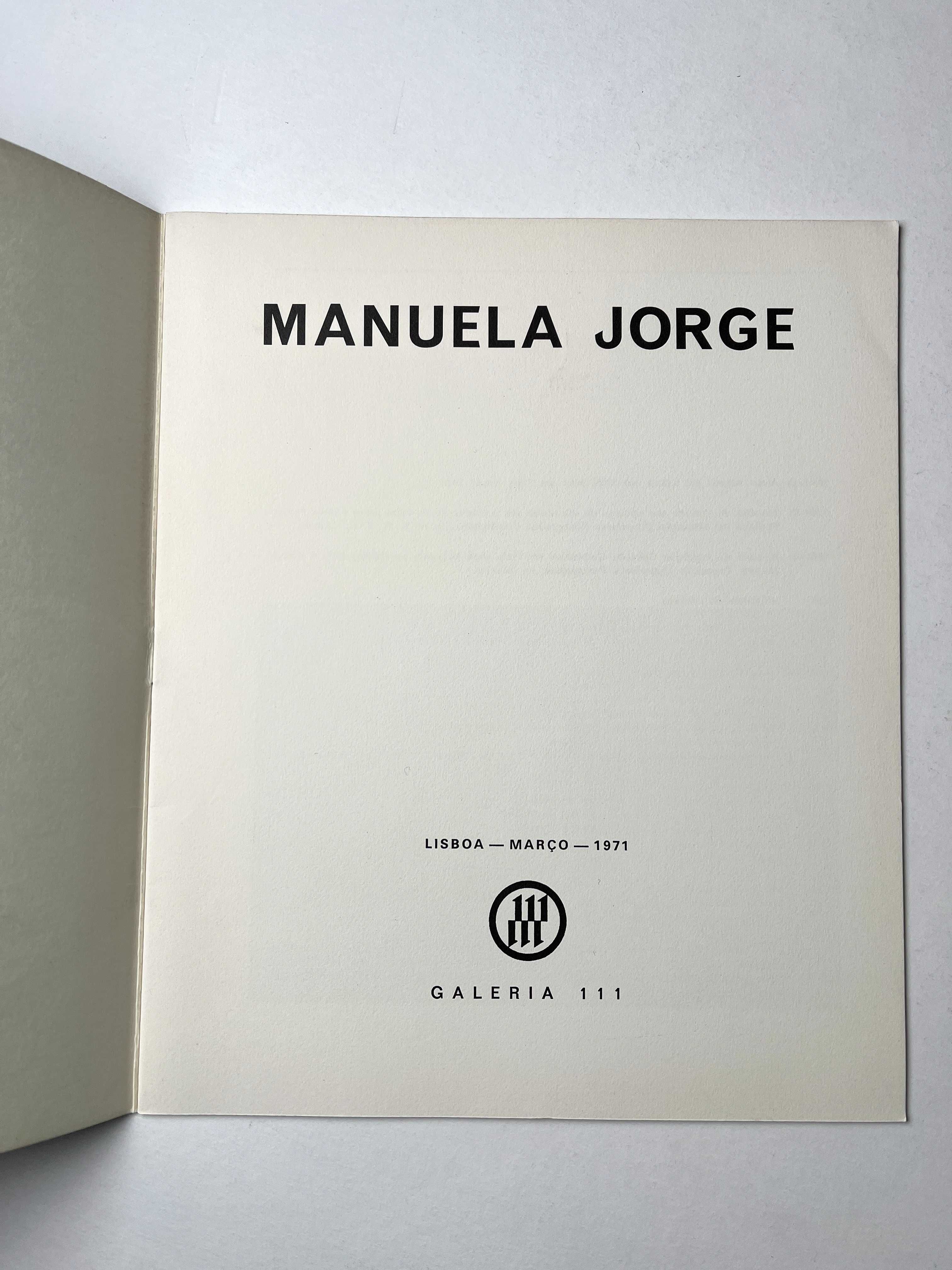 Manuela Jorge Galeria 111 de 1971 Catálogo de exposição