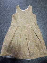 Złota sukienka , elegancka, 104 cm