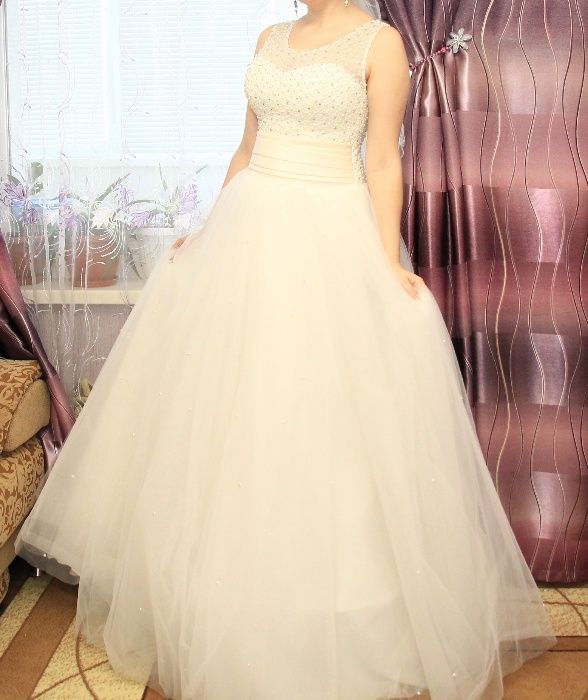 Свадебное платье пышное платье с корсетом платье с камнями