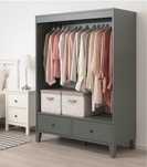 Closet do Ikea cinza escuro