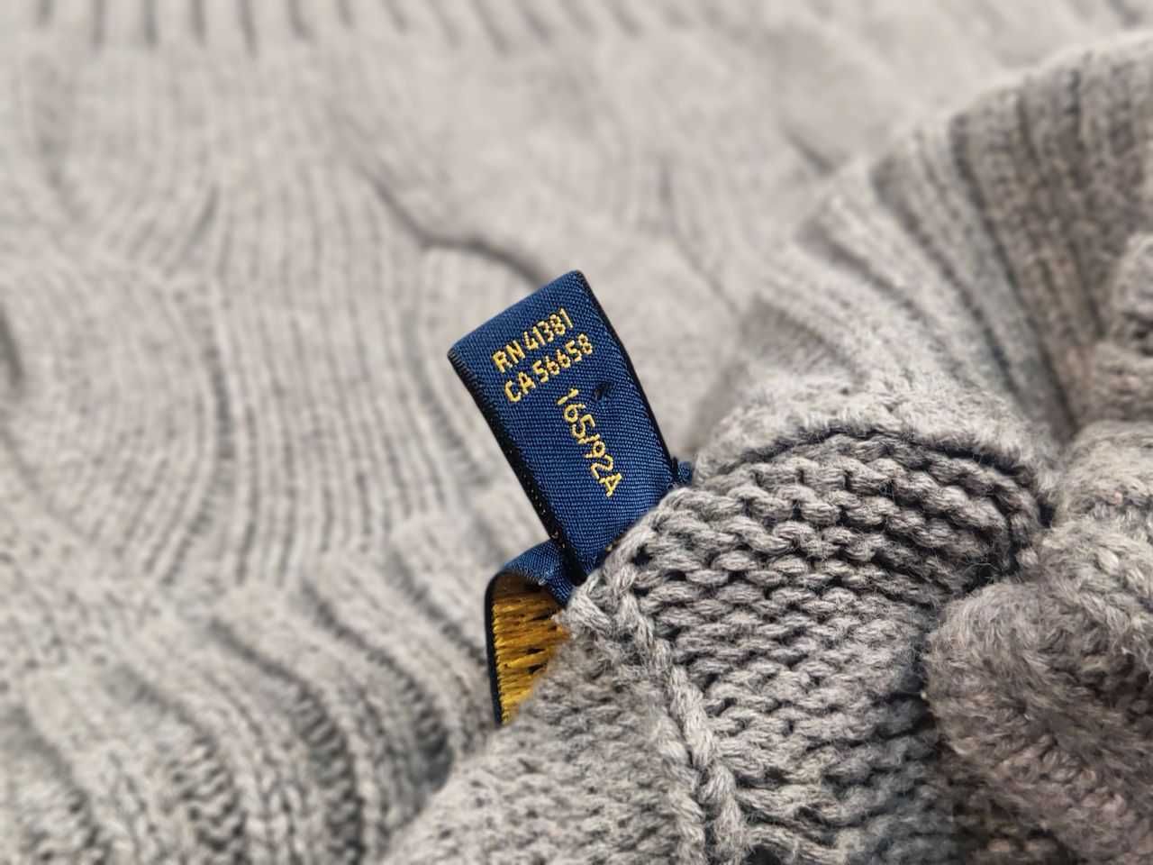 Светр чоловічий Polo Ralph Lauren кофта з замочком вязаний оригінал