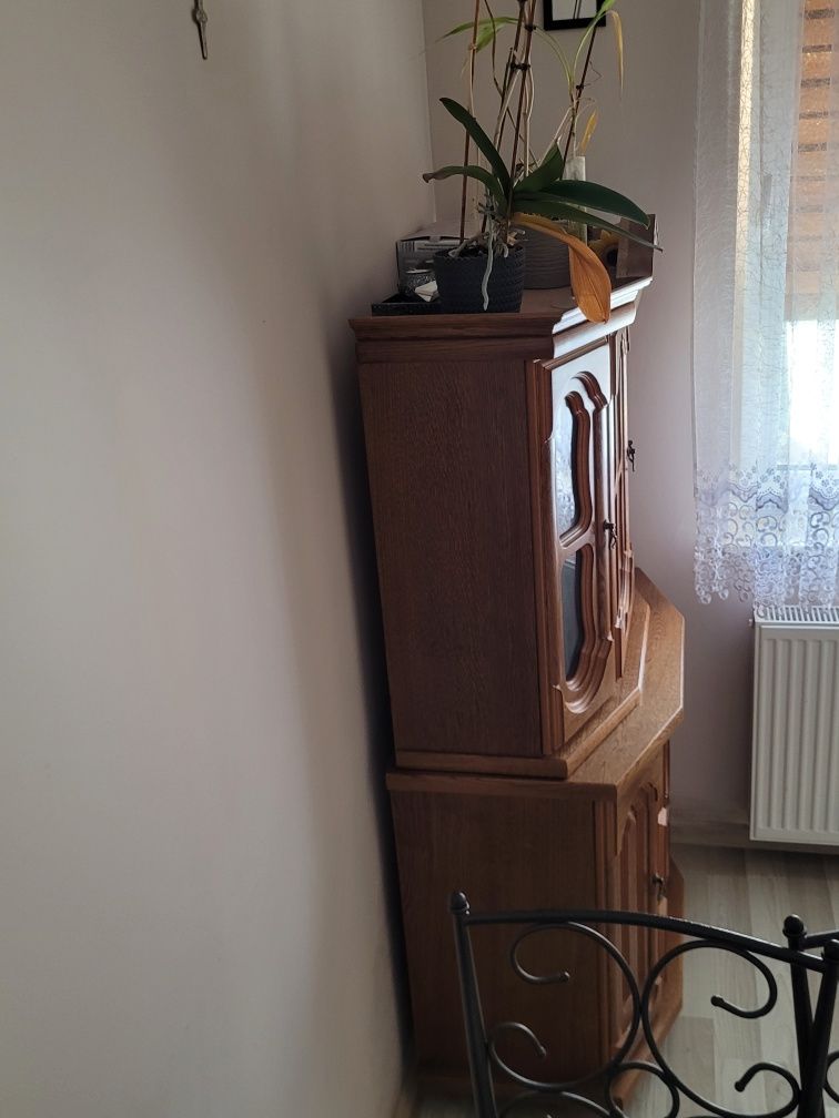 Barek + szafka RTV + stół do salonu z litego dębu