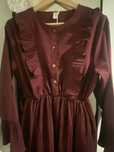 Vestido comprido bordeux - Vintage Bazaar