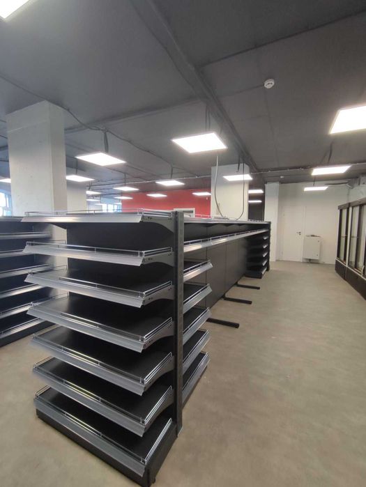 Торговое оборудование. Стеллажи торговые. Полки. Кассовые прилавки