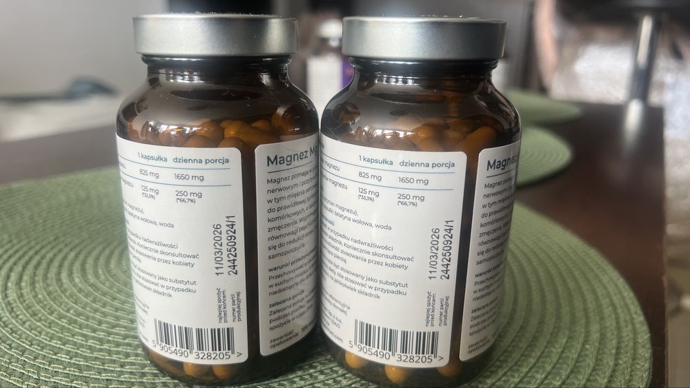 Magnez 125 mg (2 opakowania)– Wysoko przyswajalny Keto Centrum NOWE