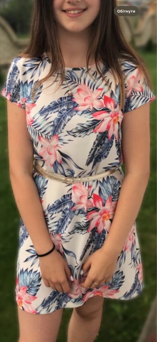 Сукня з принтом літня