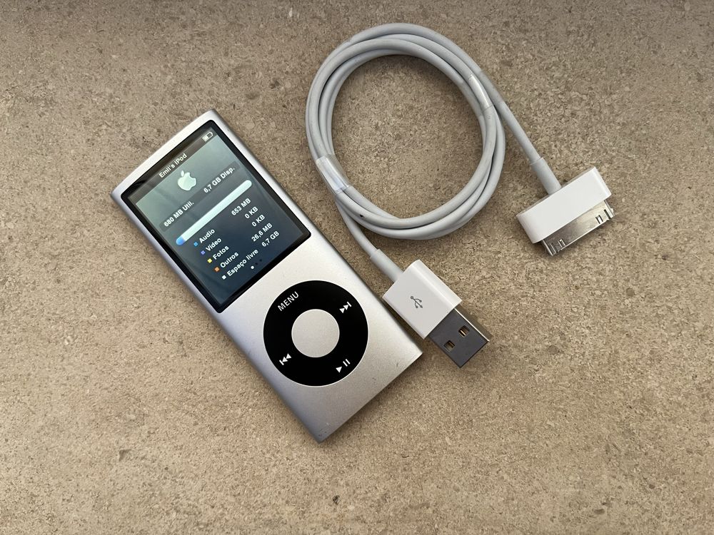Ipod nano 4 8gb livre silver