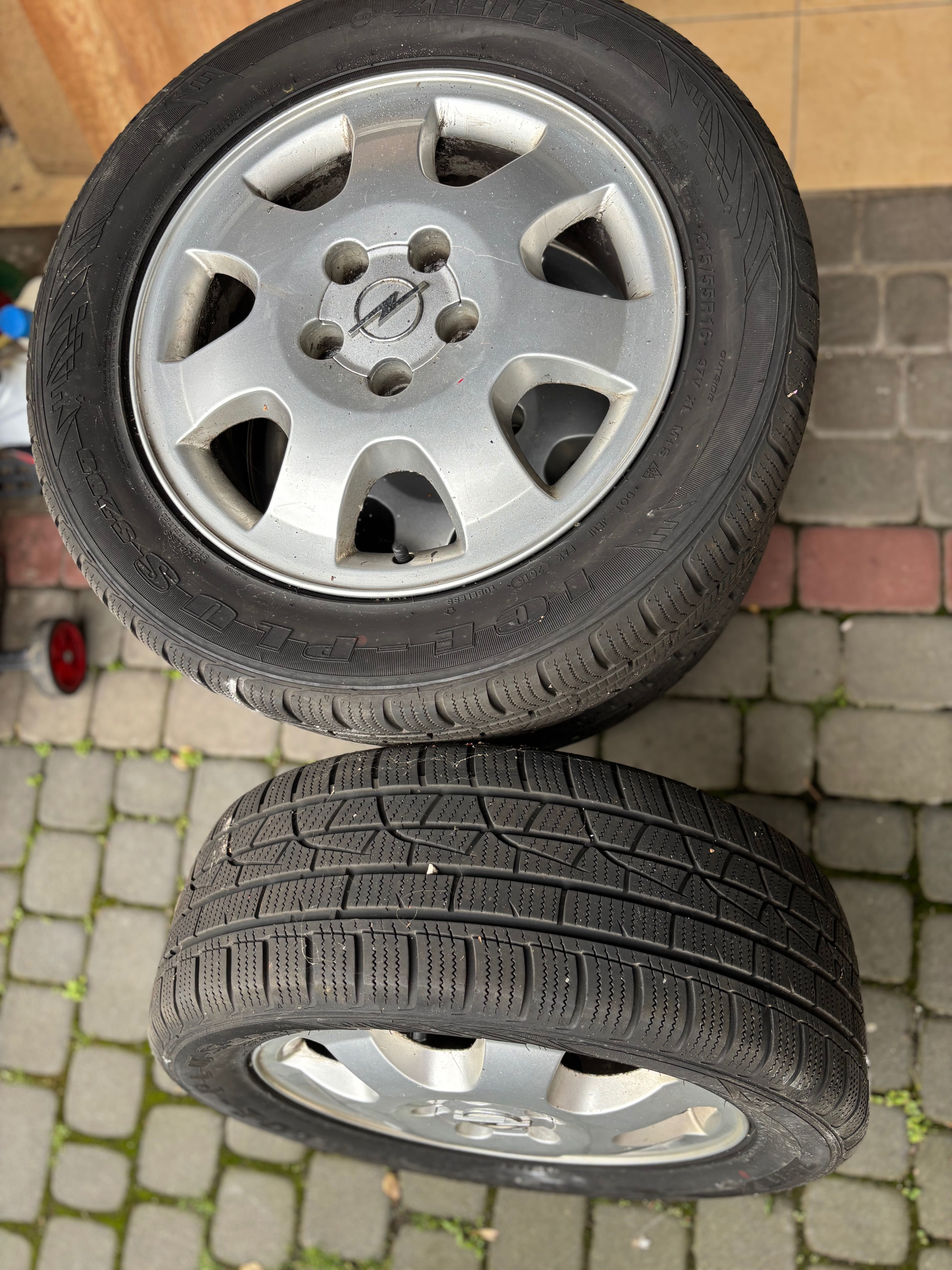 Komplet felg 16” do opla vectry c + opony zim. zetex ice plus s200