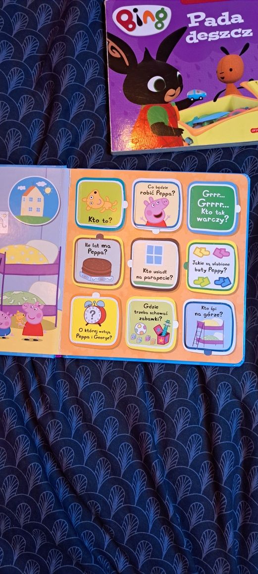 Książeczki dla dzieci Bing, psi patrol, świnka peppa