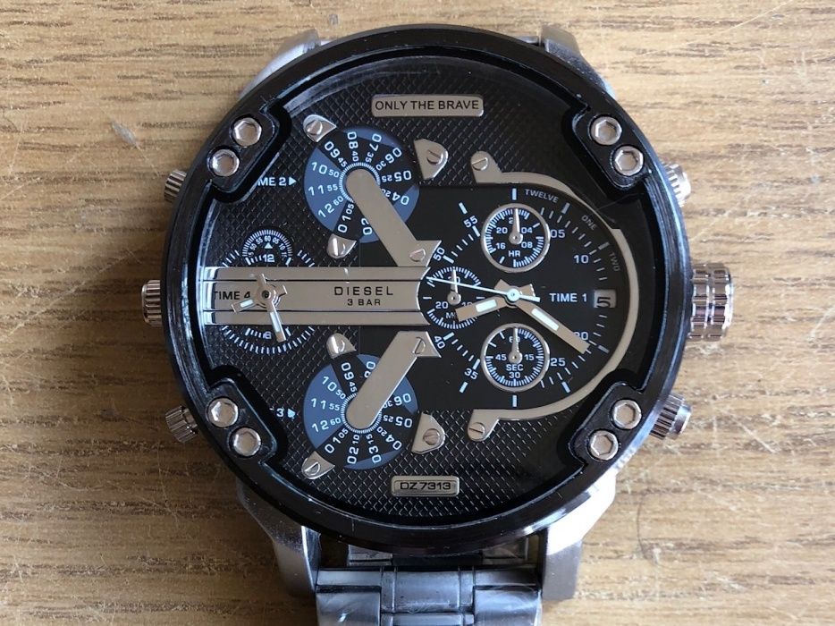zegarek męski SPORTSLINE Black design diesel DZ7313 DZ7315 pudełko