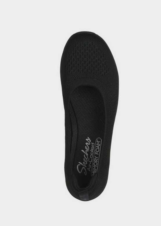 Жіночі балетки skechers / оригінальні балетки чорного кольору