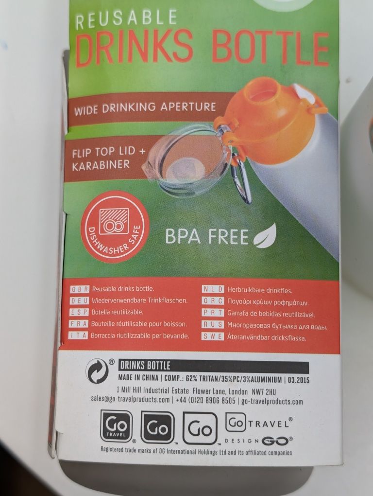 Butelka na wodę, bidon 500ml, 100 sztuk
