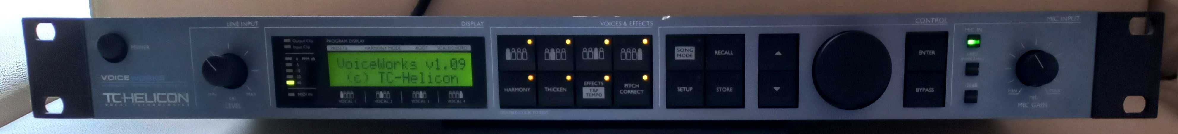 TC Helicon Voiceworks Vocal Multi Effects Processor Harmony Correction