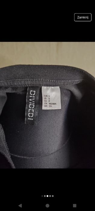 Bluzka t-shirt top modna stylowa czarna