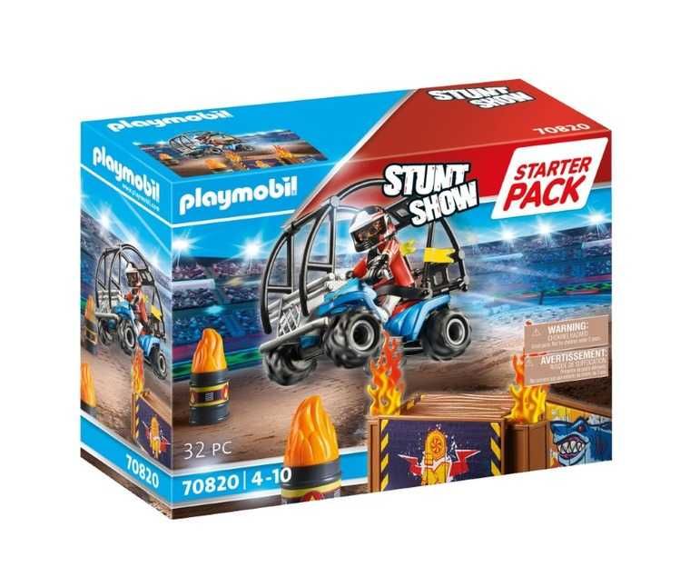 Playmobil STUNT SHOW 70820 Pokaz kaskaderski z quadem i płonącą rampą