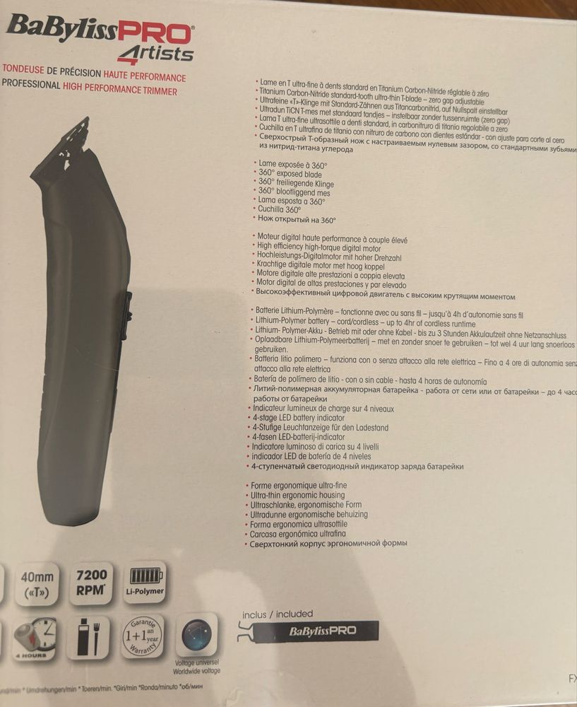 Trymer Babyliss Pro FXX3TBE
