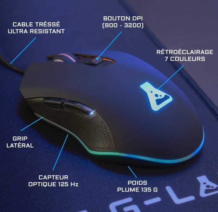 The G-Lab COMBO HELIUM klawiatura mysz słuchawki podkładka RGB Xbox 4x