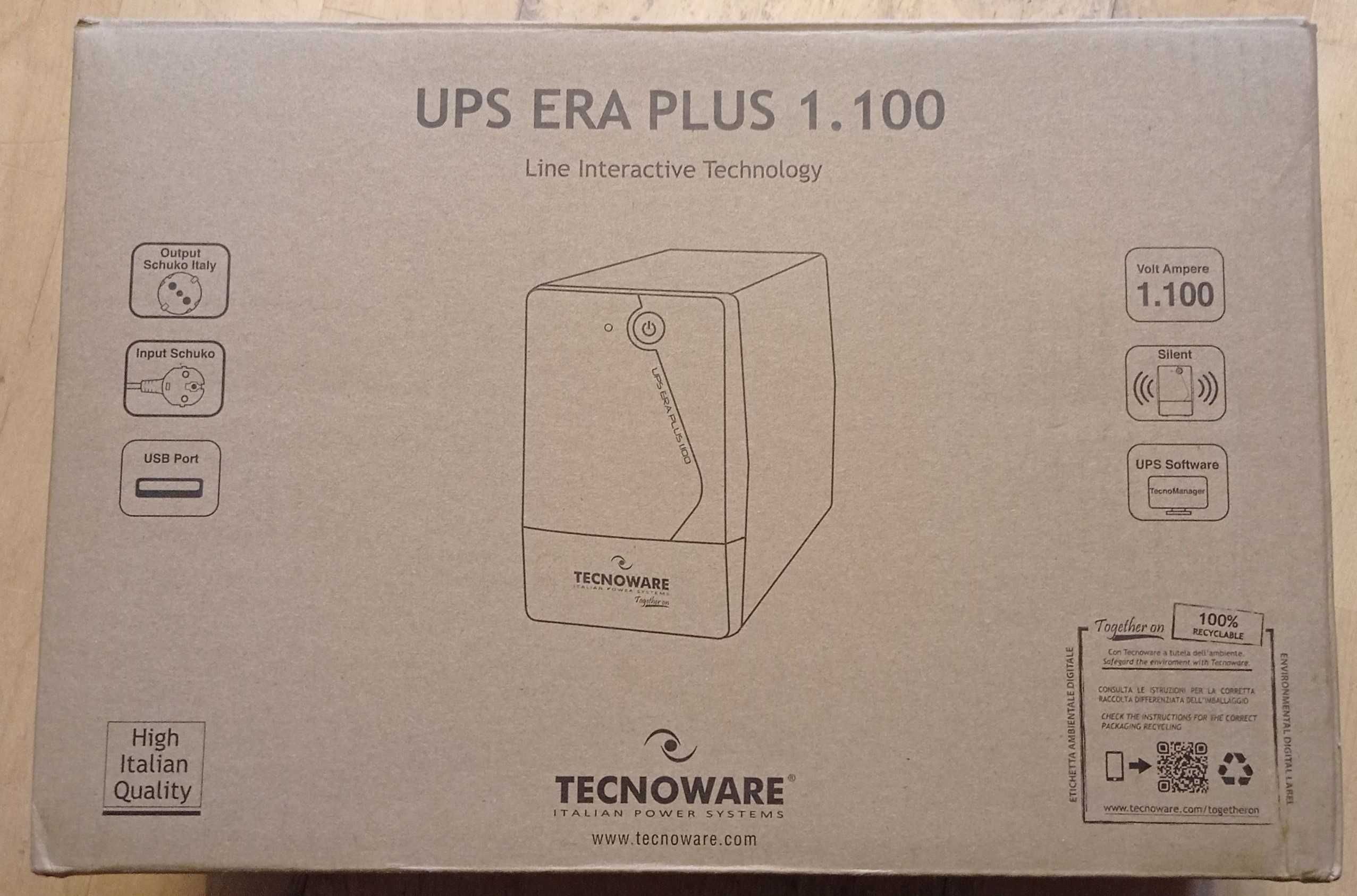 Tecnoware UPS ERA PLUS 1100, Zasilacz bezprzerwowy 1100VA