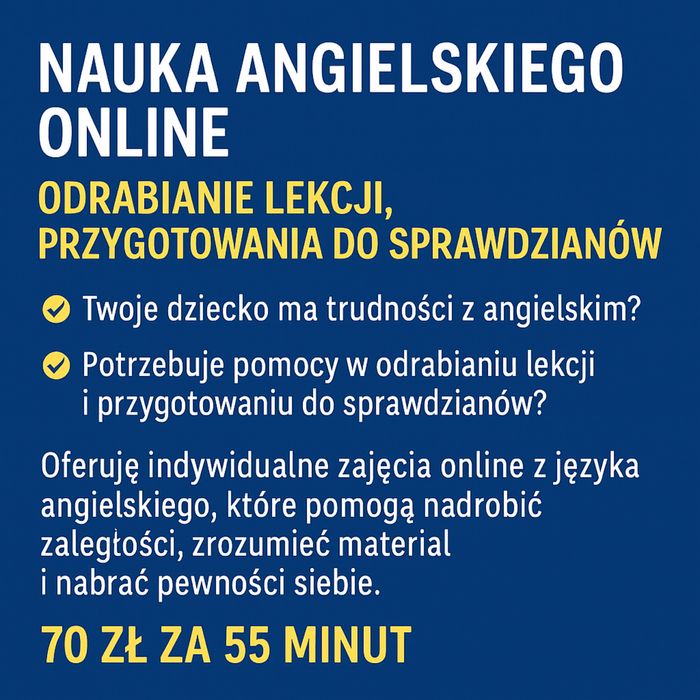 Korepetycje z angielskiego dla dzieci, dorosłych, interview, egzaminy