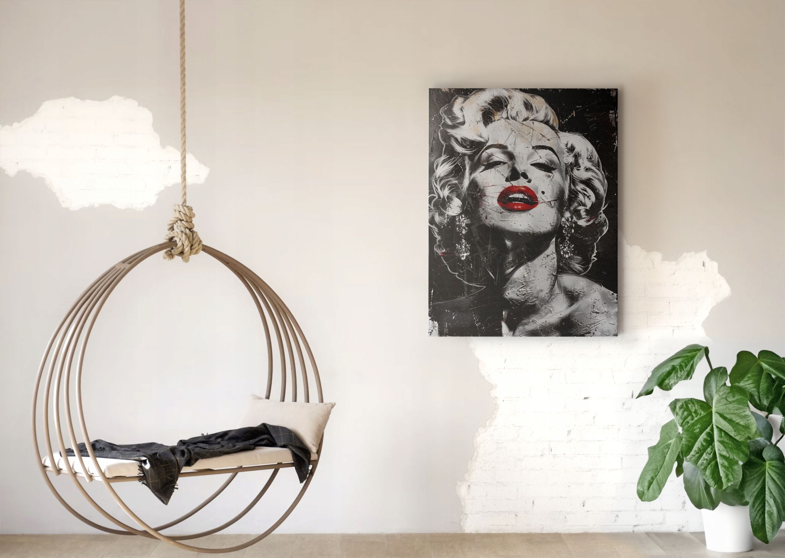 Obraz na płótnie Marilyn Monroe obraz na ścinę do pokoju salonu 45x60