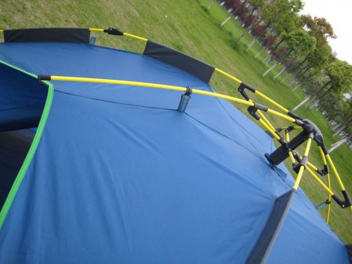 Палатка Green Camp 1831 Автоматическая 3-х местная двухслойная водонеп