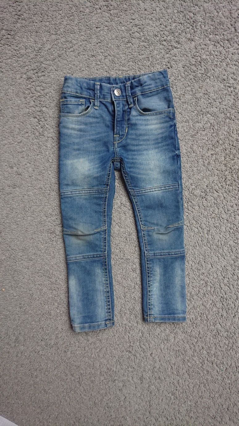 Jeansy H&M hm 98 Skinny Fit zwężane nogawki 3 latka