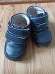 Botas em pele tamanho 18 em azul escuro