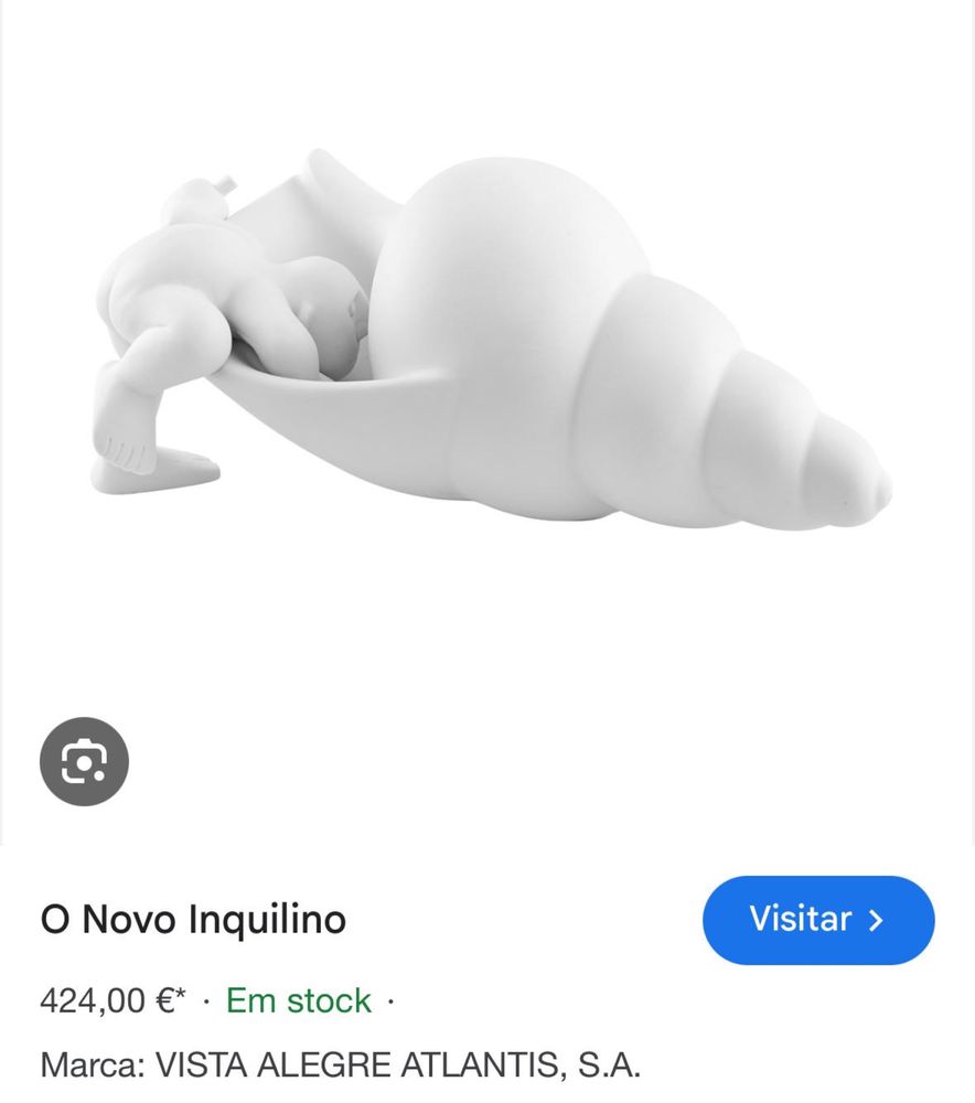Escultura Vista Alegre O Novo Inquilino