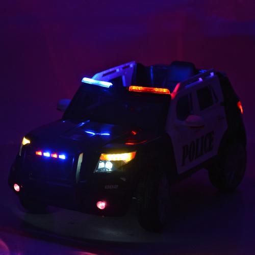 Детский электромобиль полиция с мигалками и рацией