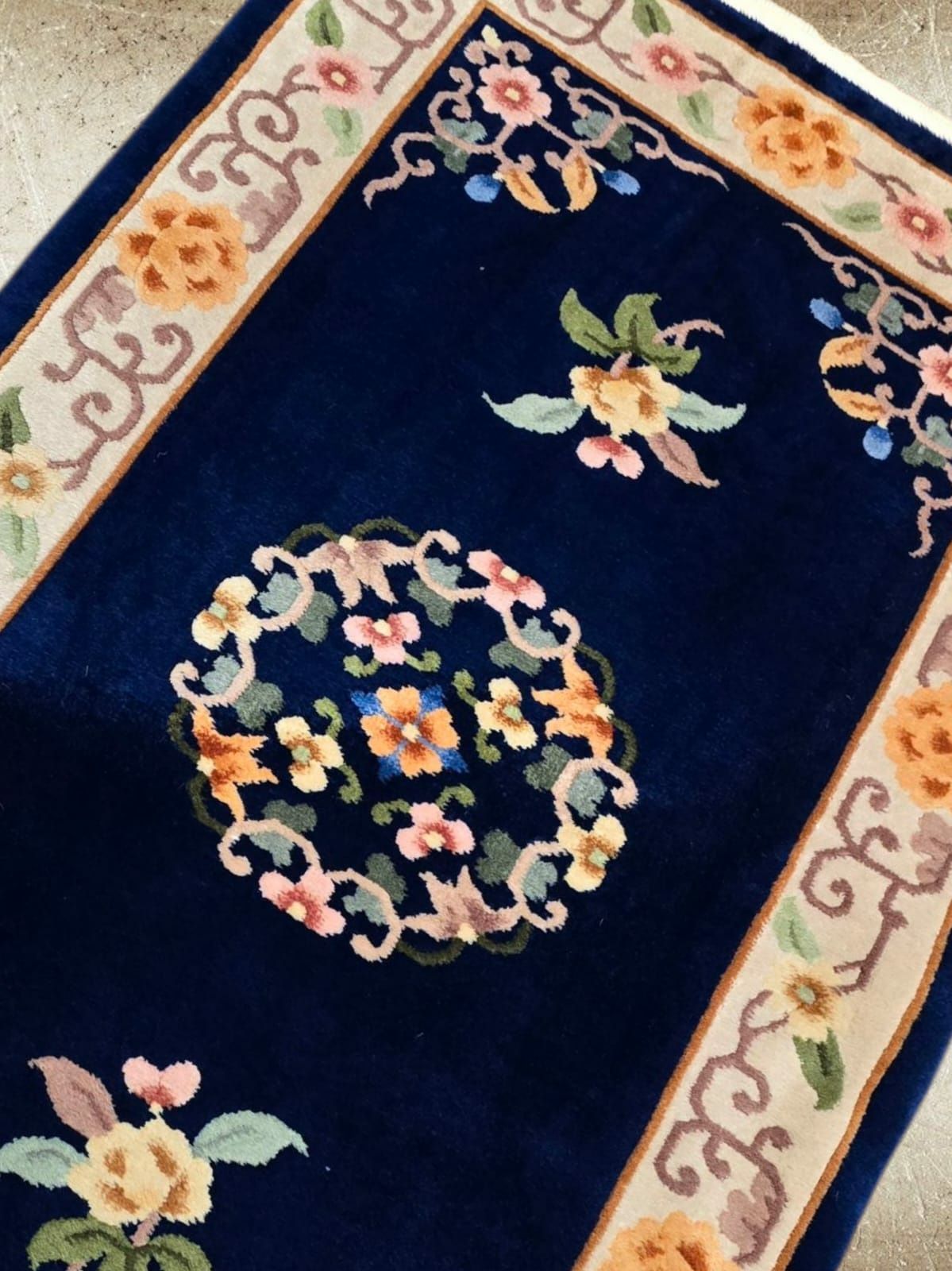 Chiński dywan - Kaszmirowy Aubusson - Rękodzieło - Wełniany - 77 x 140