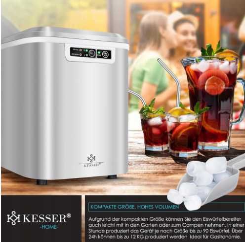 Kostkarka do lodu KESSER KEWM-01S Antracyt 1 W