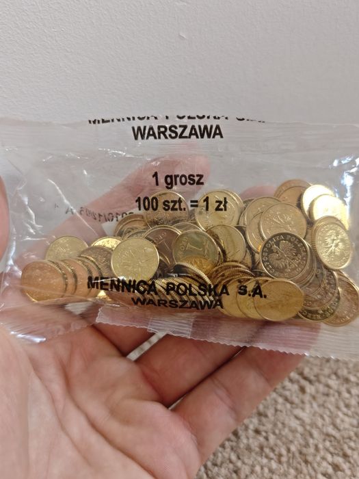 Woreczek menniczy 1 grosz - 100szt. - 2010r.