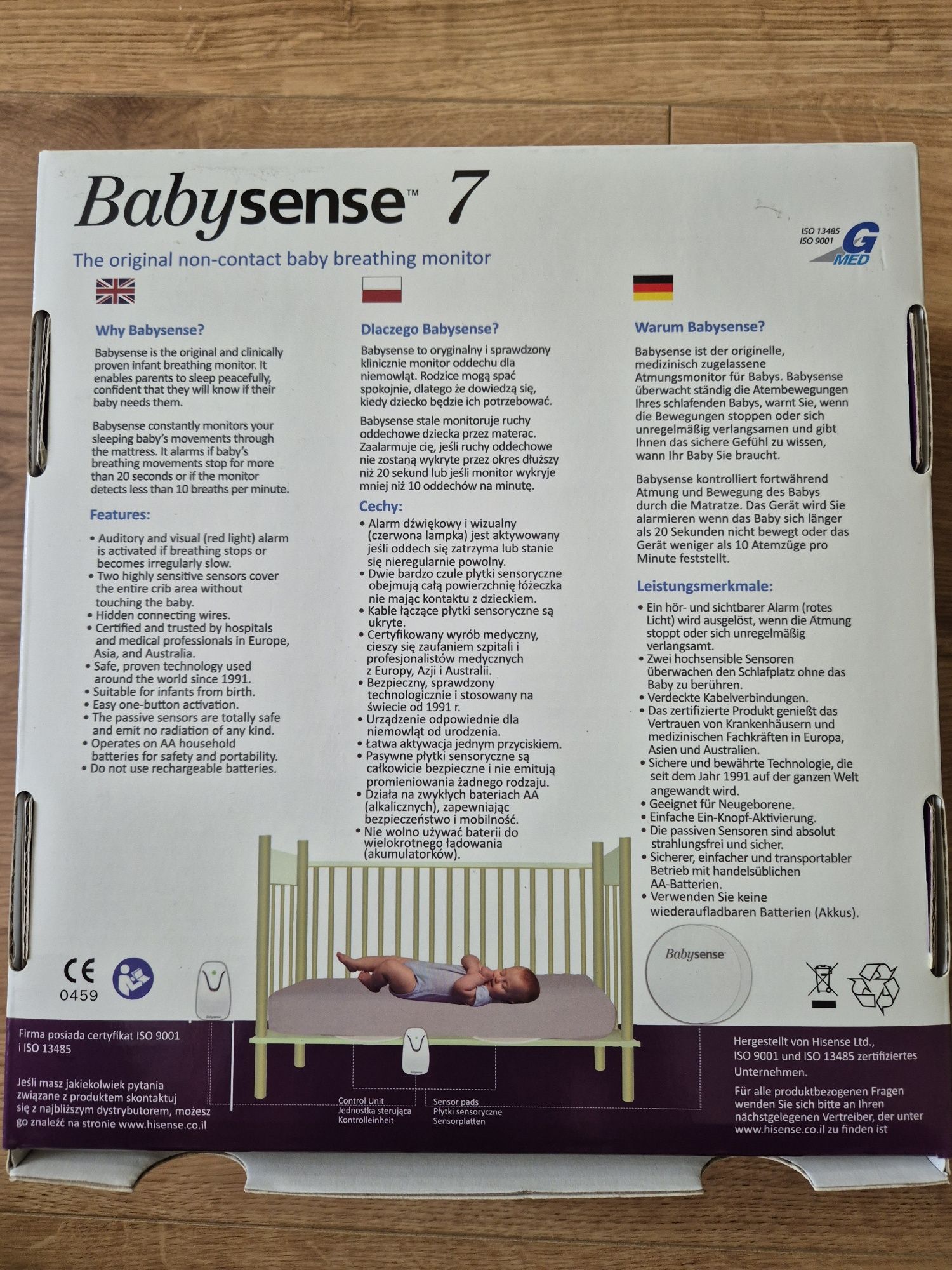 Babysense 7 monitor oddechu dla niemowlaka