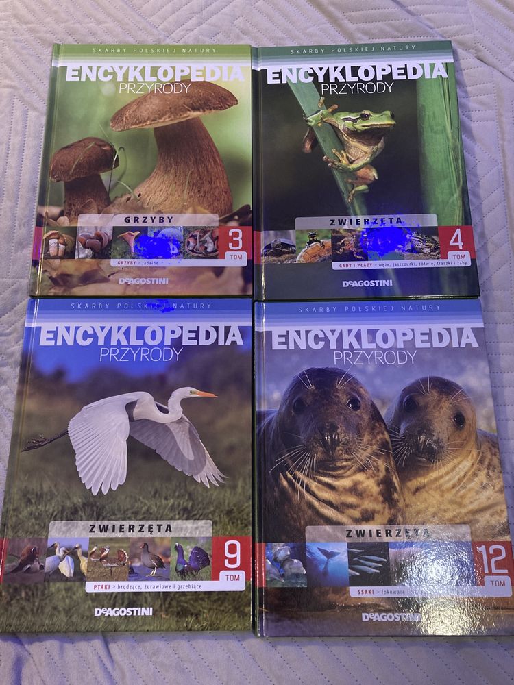 4 nowe piękne Encyklopedie przyrody