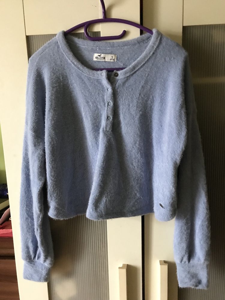 Sweter Holister niebieski