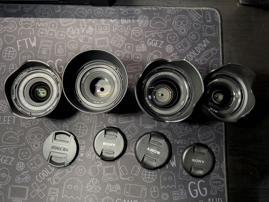 Lentes Sony E-Mount — 35mm, 50mm, 28mm e Viltrox 20mm f/2.8