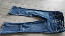 Jeansy dziewczęce niebieskie Zara r. 134 wide leg