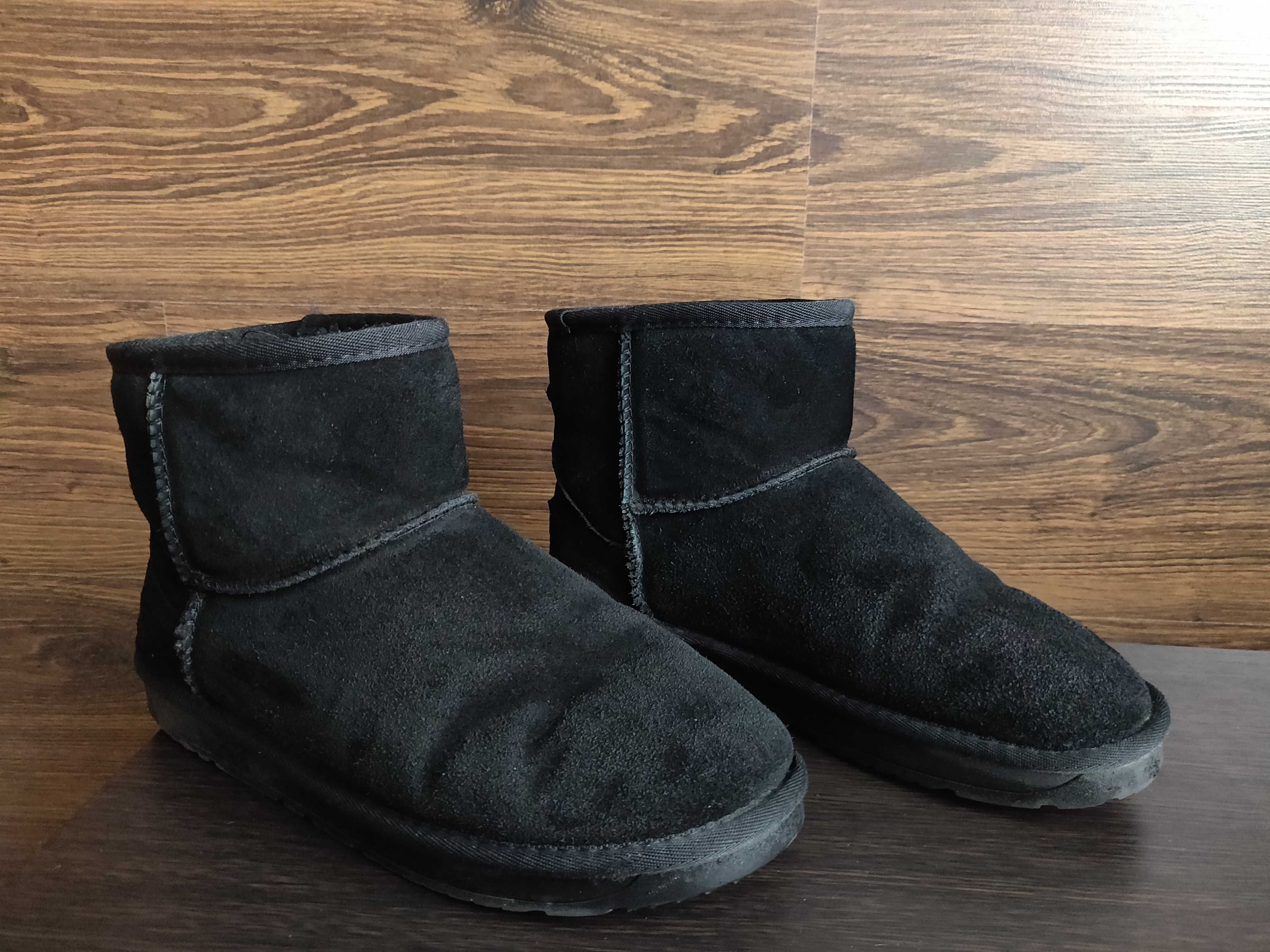 Угги женские It is fashion замшевые р.41/ 26 см. черного цвета