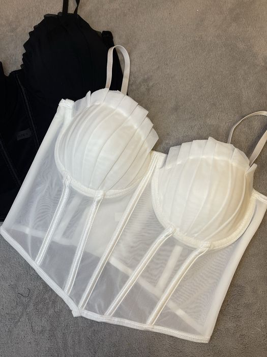 Корсет з жатою чашкою, S-M