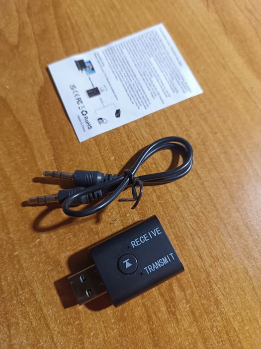 2 в 1 Bluetooth 5.0 аудіоприймач передавач 3,5 мм AUX USB