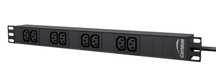 CAYMON PSR118ES/B Listwa zasilająca 19" – 8 gniazd IEC C13 Rack