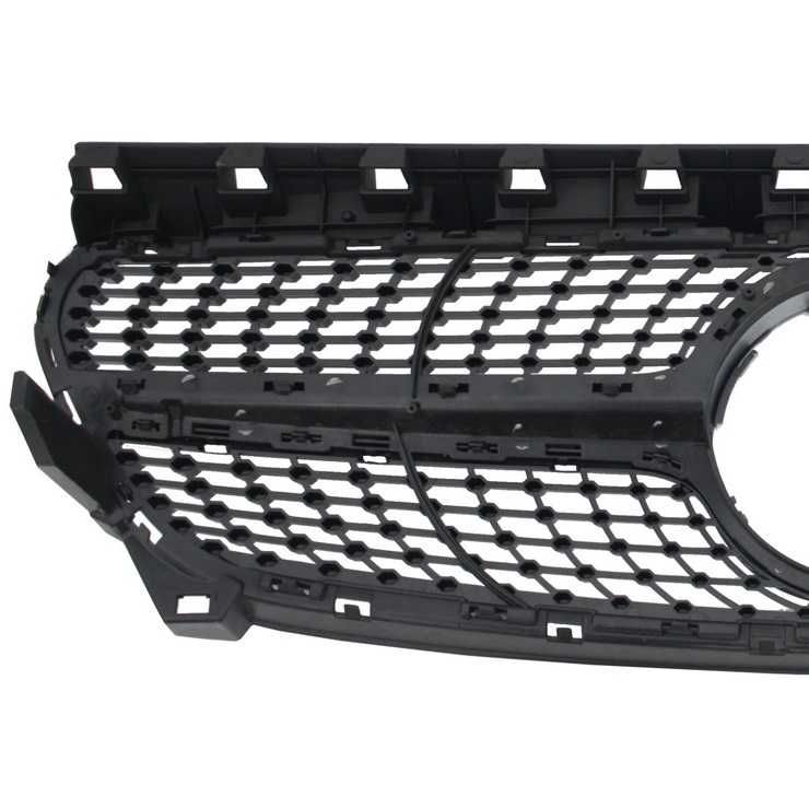 Grelha Frontal Diamante Mercedes CLA C117 Preto Brilhante