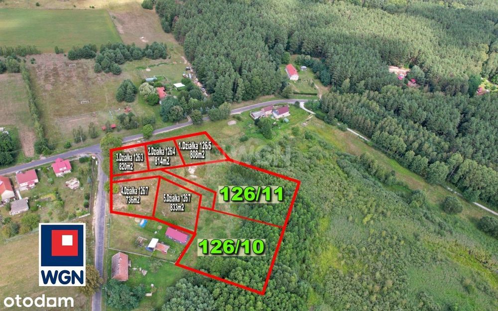 Działka pod budowę 2205m2 (warunki zabudowy)