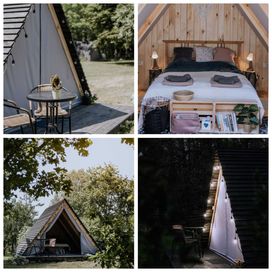 Glamping w Szałasach / stodoła / balia / jacuzzi - Domek Agroturystyka