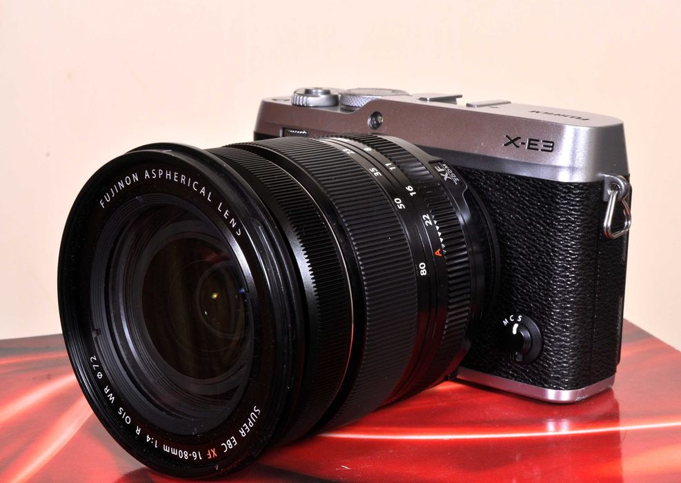 Fuji X-E3+Flash X8+Fuji XF 16x80 F.4 WR. Como novo, garantia PT