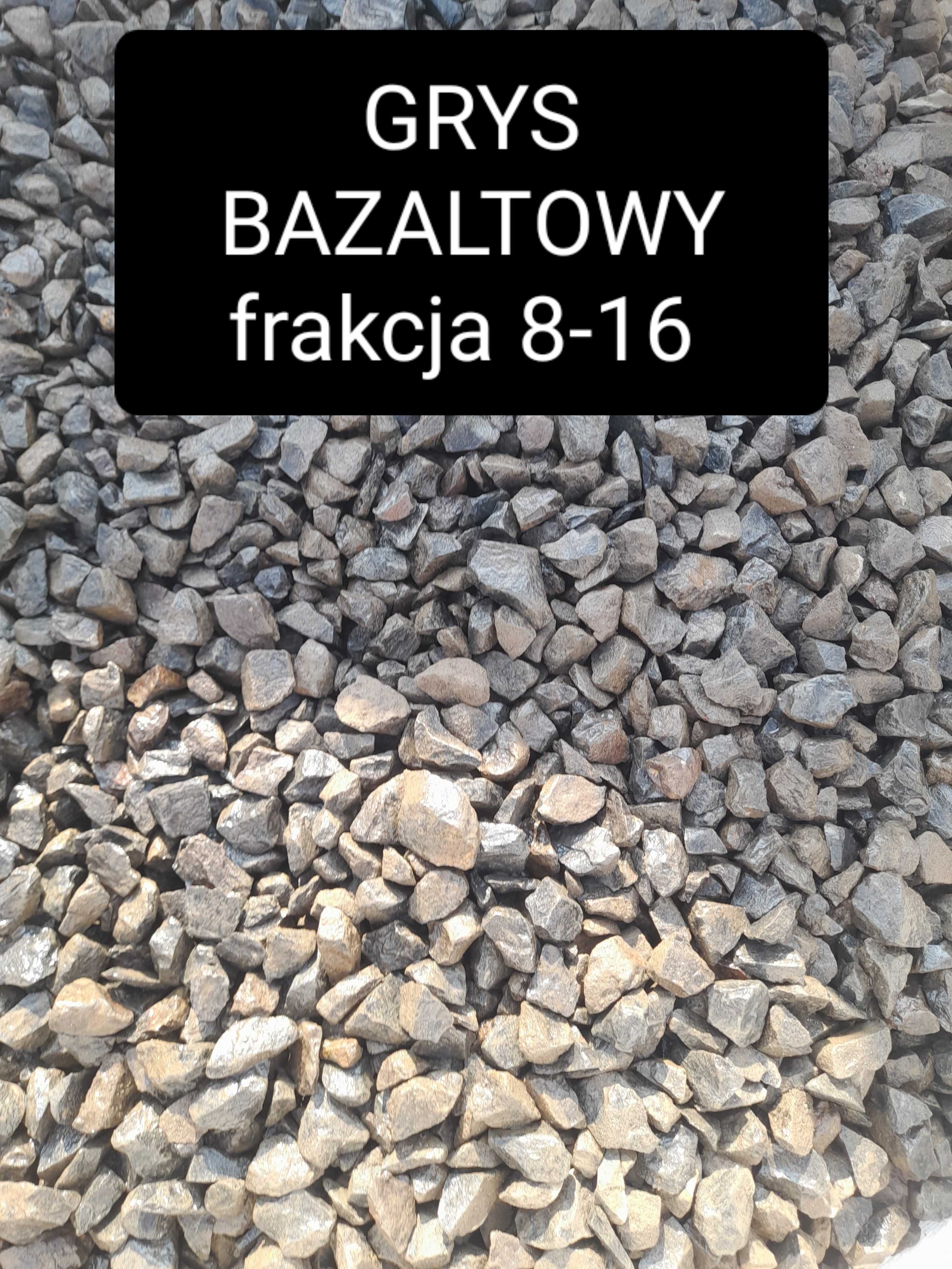 Grys BAZALTOWY kamień ozdobny ogrodowy 25 kg