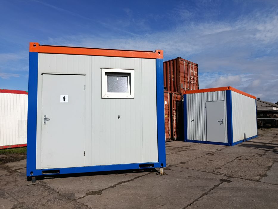 Kontener sanitarny WC Prysznic toaleta 3m x 2,5m 10' szambo