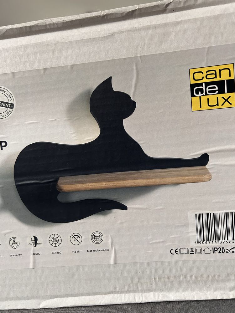 Półka Lampa kinkiet Cat nowa