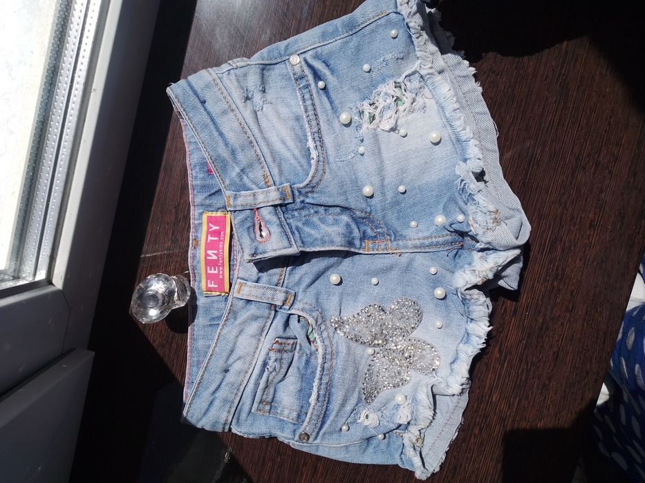 Джинсові шортики для дівчинки,110,116